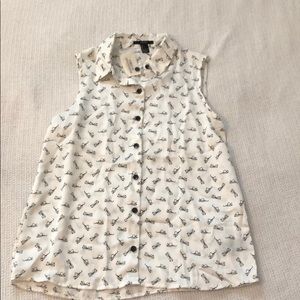 Forever 21 Eyeglasses Blouse